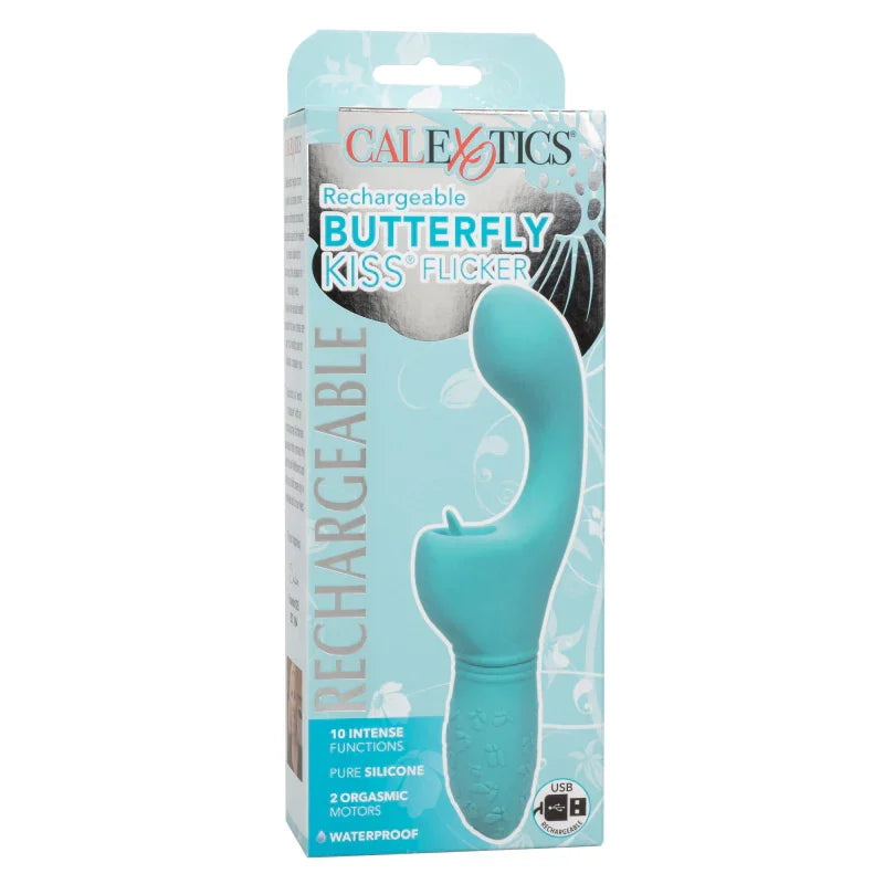 Rechargeable Butterfly Kiss Flicker - Blue - MyPleasure