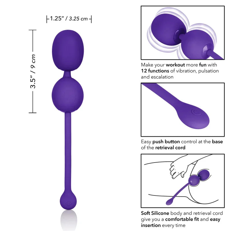 Rechargeable Dual Kegel - Purple - MyPleasure