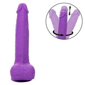 Rechargeable Gyrating and Thrusting Silicone Studs - Purple - MyPleasure