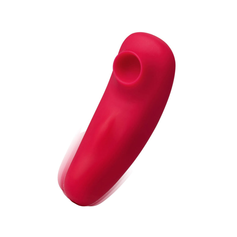 Remi 15-Function Rechargeable Remote Control   Suction Panty Vibe - Red