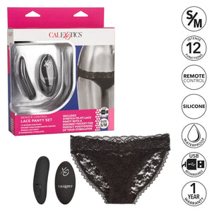 Remote Control Lace Panty Set - S/m - MyPleasure