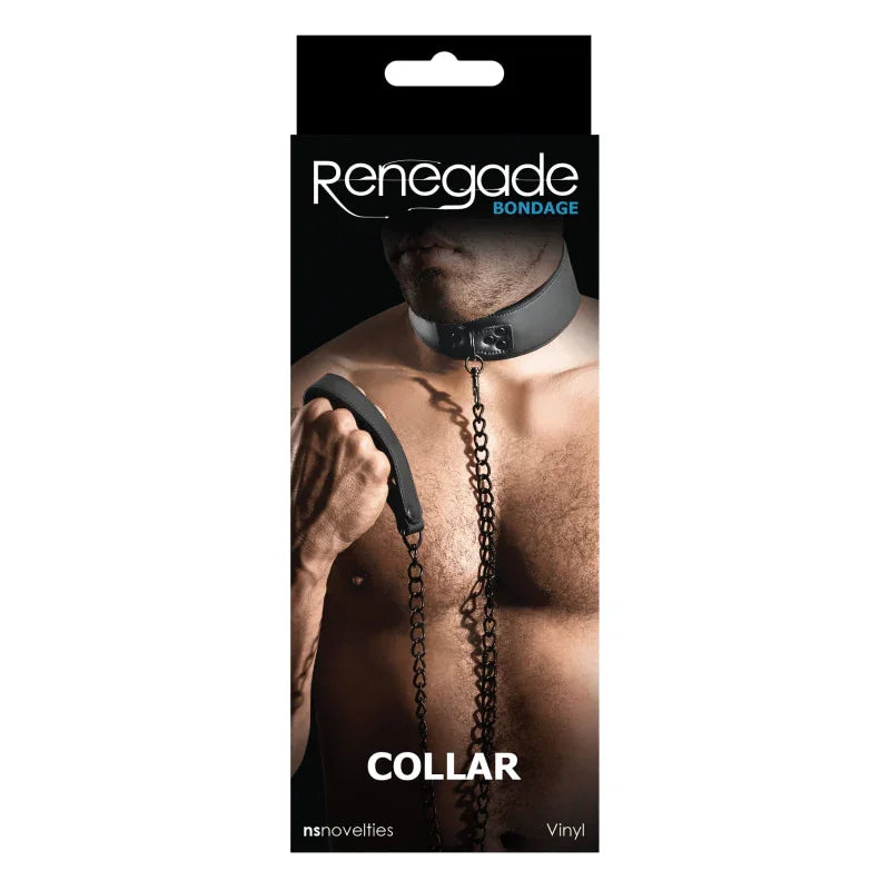 Renegade Bondage Collar - Black - MyPleasure