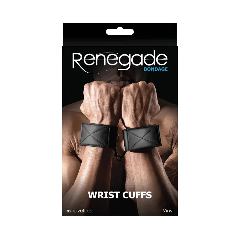 Renegade Bondage Wrist Cuff - Black - MyPleasure