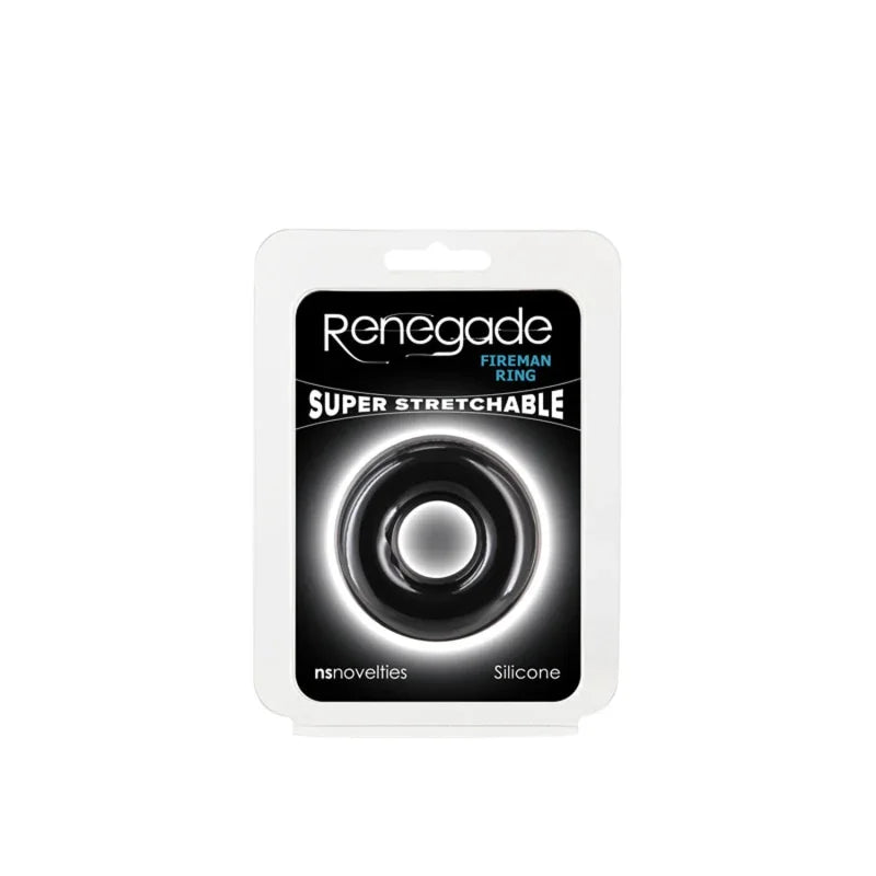 Renegade - Fireman Ring - Medium - Black - MyPleasure