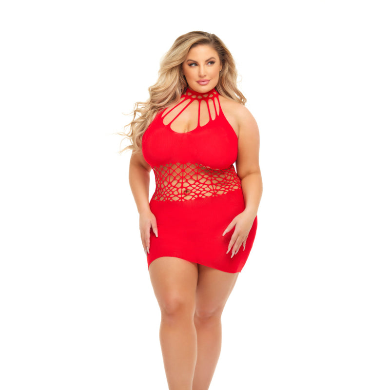 Rich B Phase Dress - Queen Size - Red