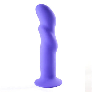 Riley Silicone Swirled Dong - Neon Purple - MyPleasure