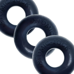 Ringer Cockring 3 Pack - Small - Night Black - MyPleasure