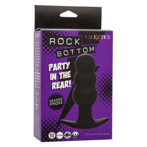 Rock Bottom Beaded Probe - Black - MyPleasure