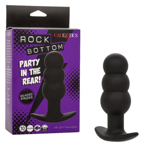 Rock Bottom Beaded Probe - Black - MyPleasure