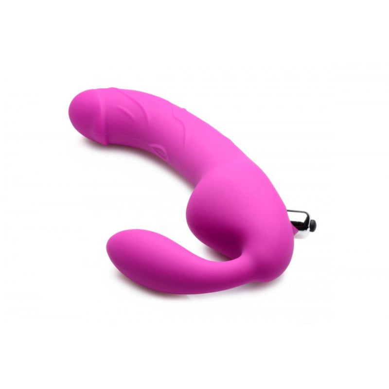 Royal Rider Vibrating Strapless Strap- on Dildo - Pink