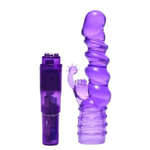 Royal Rocket Ribbed Rabbit Vive - Purple - MyPleasure