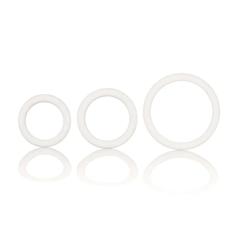 Rubber Ring 3 Piece Set - White - MyPleasure