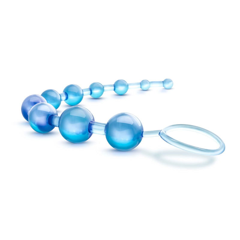 Sassy 10 Anal Beads Blue