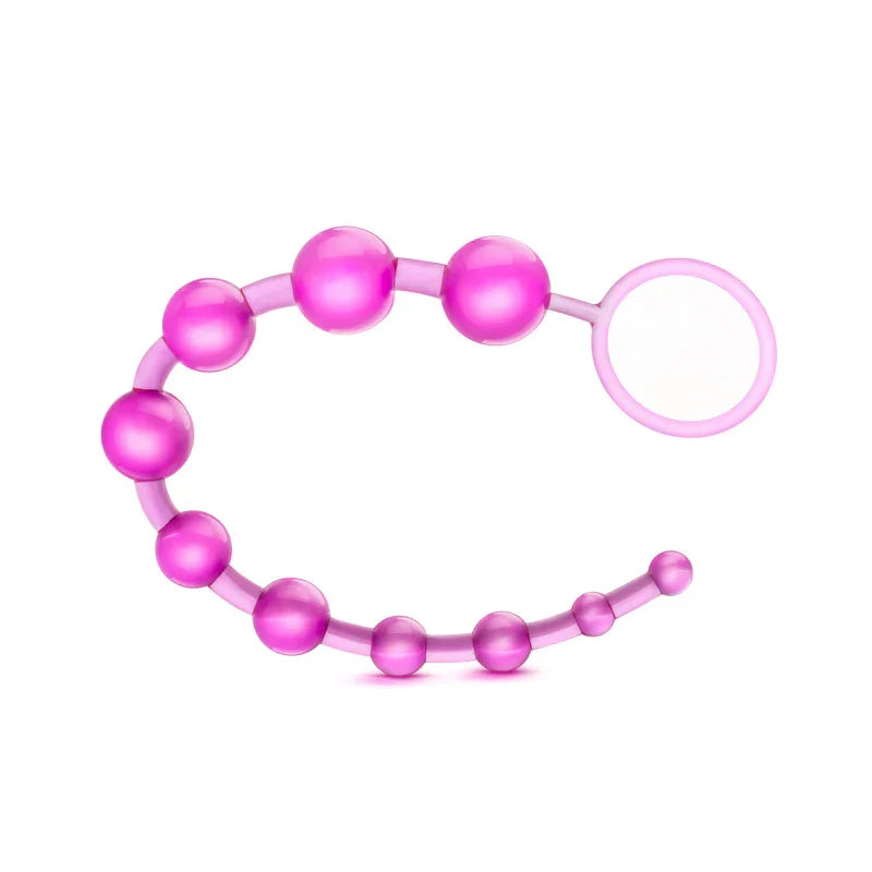 Sassy 10 Anal Beads - Pink - MyPleasure