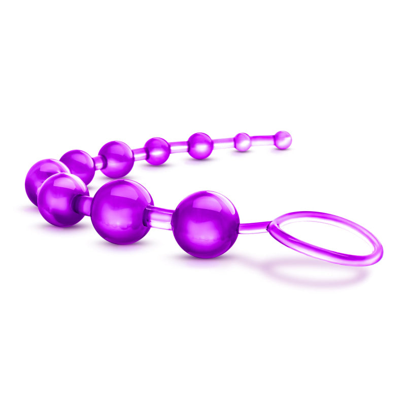 Sassy 10 Anal Beads - Purple