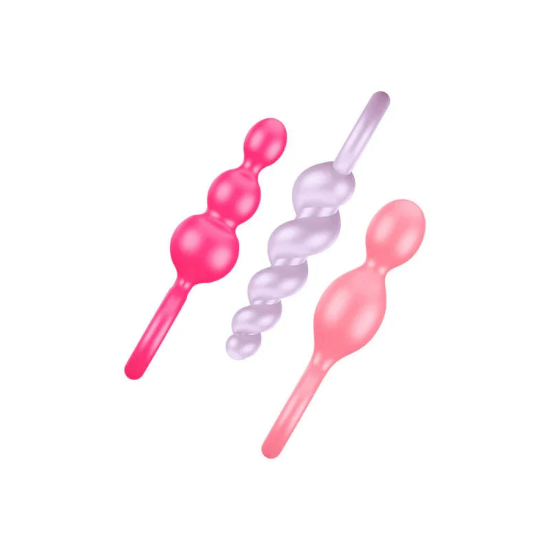 Satisfyer Plugs Colored 3 Piece Set - MyPleasure