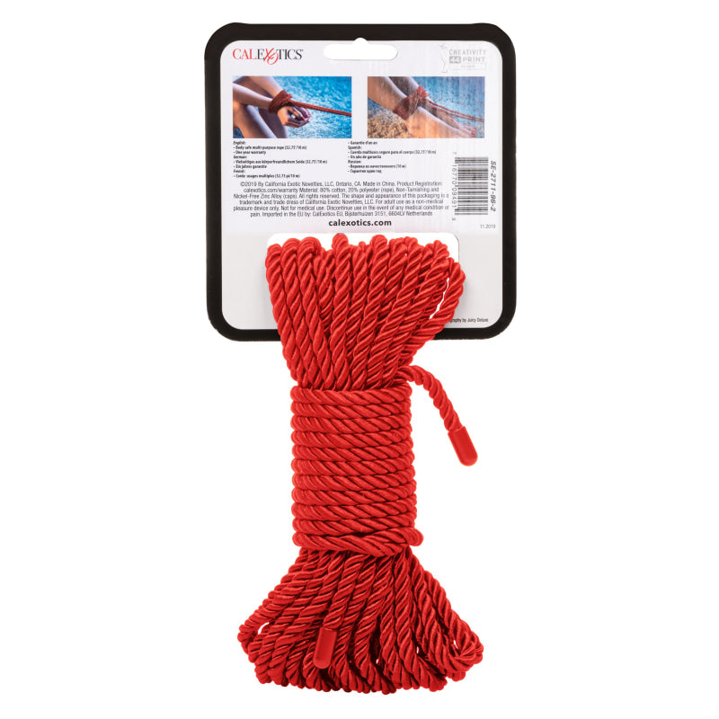 Scandal BDSM Rope 32.75ft/ 10m - Red