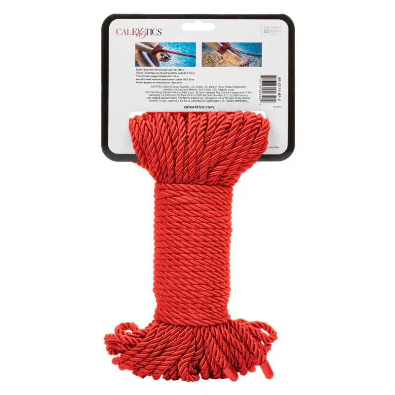 Scandal BDSM Rope 98.5ft/ 30m - Red - MyPleasure