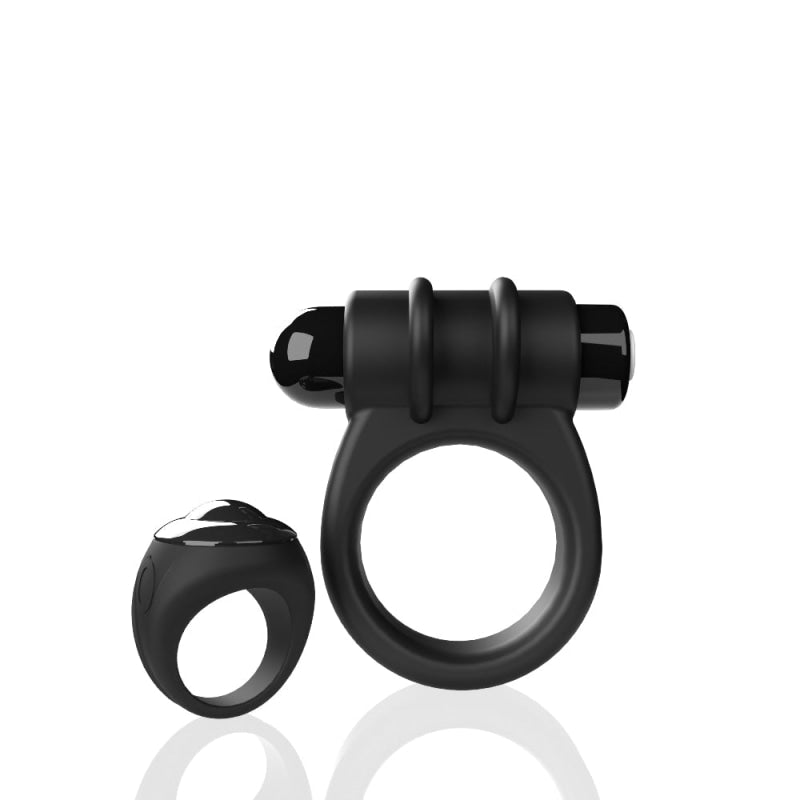 Screaming O Remote Controlled Switch Vibrating  Ring - Black