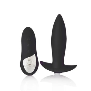 Sensuelle Remote Control Rechargeable 15 Function Mini Plug - Black - MyPleasure