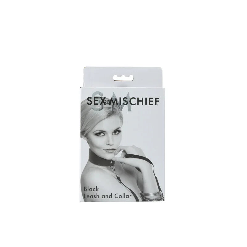 Sex and Mischief Leash and Collar - Black - MyPleasure