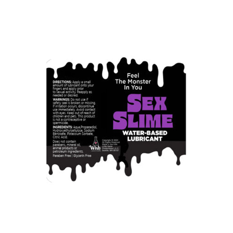 Sex Slime Creature Lube Waterbased Lubricant 4oz - Purple