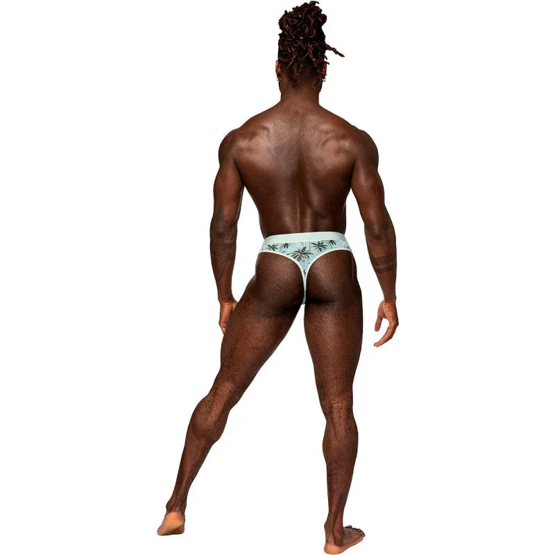 Sheer Print - Sheer Thong - Large/x-Large - Flamingo - MyPleasure