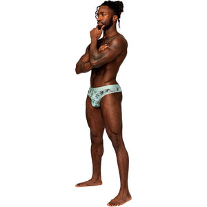 Sheer Print - Sheer Thong - Small/medium - Flamingo - MyPleasure