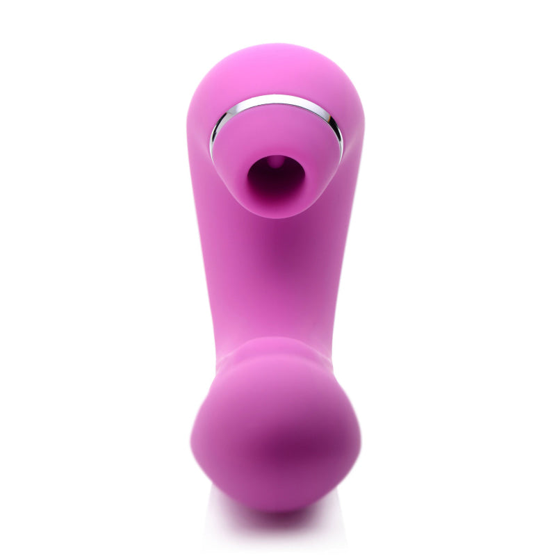 Shegasm 5 Star 10x Tapping G-Spot Vibe With Suction - Pink