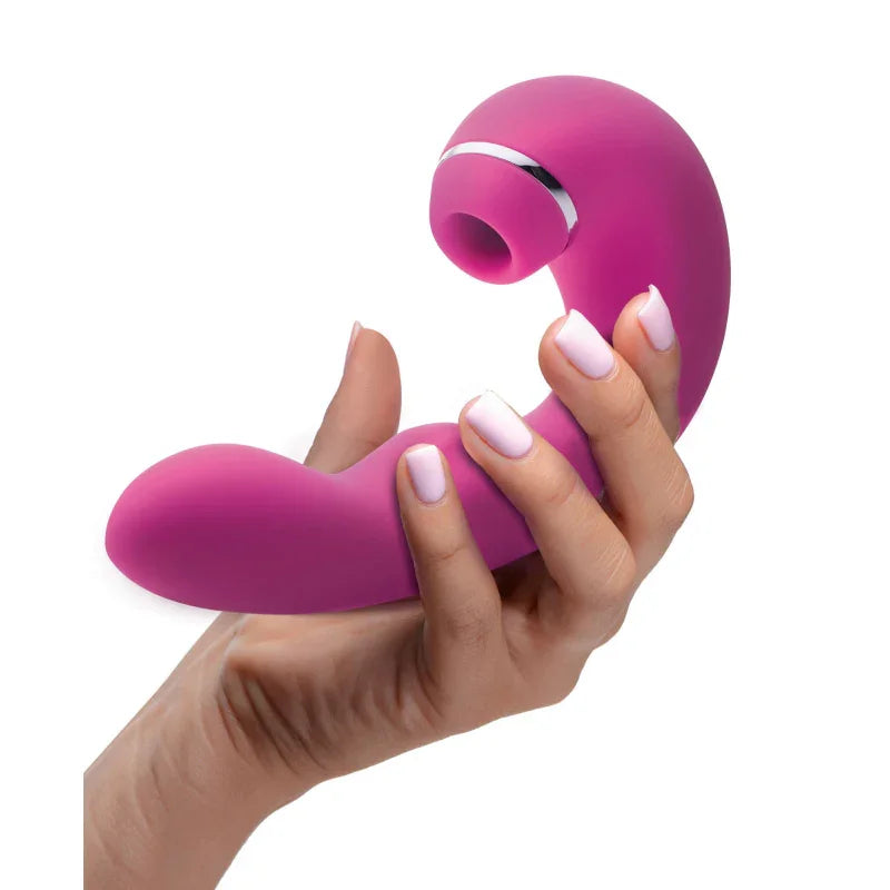 Shegasm 5 Star 10x Tapping G-Spot Vibe With Suction - Pink - MyPleasure