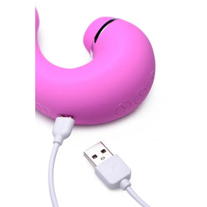 Shegasm 5 Star 10x Tapping G-Spot Vibe With Suction - Pink - MyPleasure