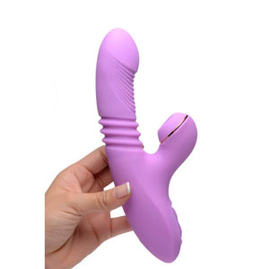 Shegasm Thrusting Suction Rabbit - Purple - MyPleasure