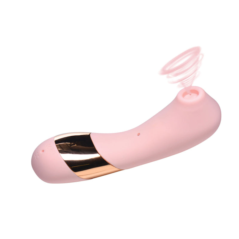 Shegasm Tickle Tickling Clit Stimulator With Suction - Pink