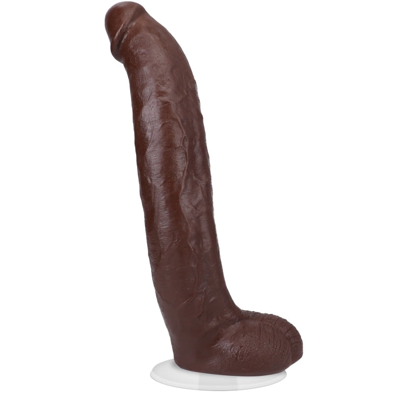 Signature Cocks - Brickzilla - 13 Inch Ultraskyn  Cock With Removable Vac-U-Lock Suction Cup -  Chocolate