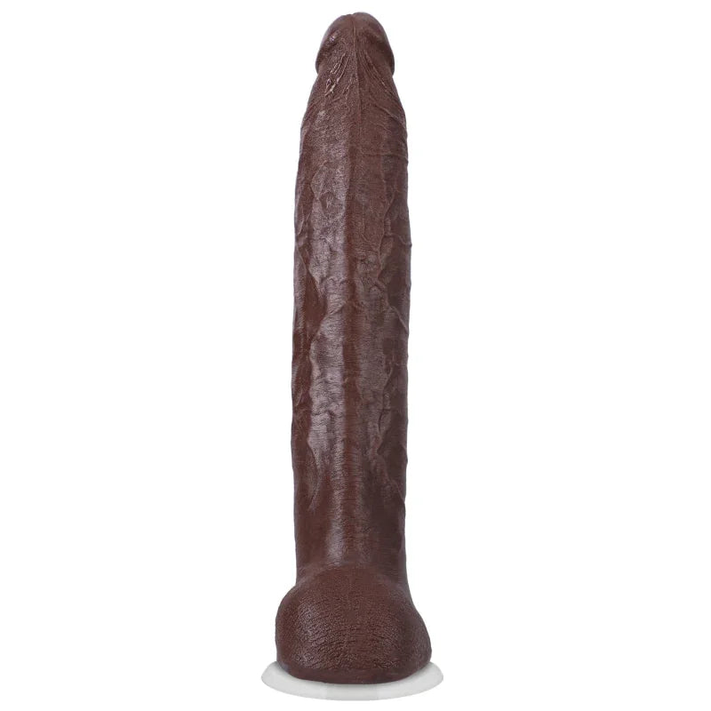 Signature Cocks - Damion Dayski - 12 Inch Ultraskyn Cock With Removable Vac-U-Lock Suction Cup - Chocolate - MyPleasure