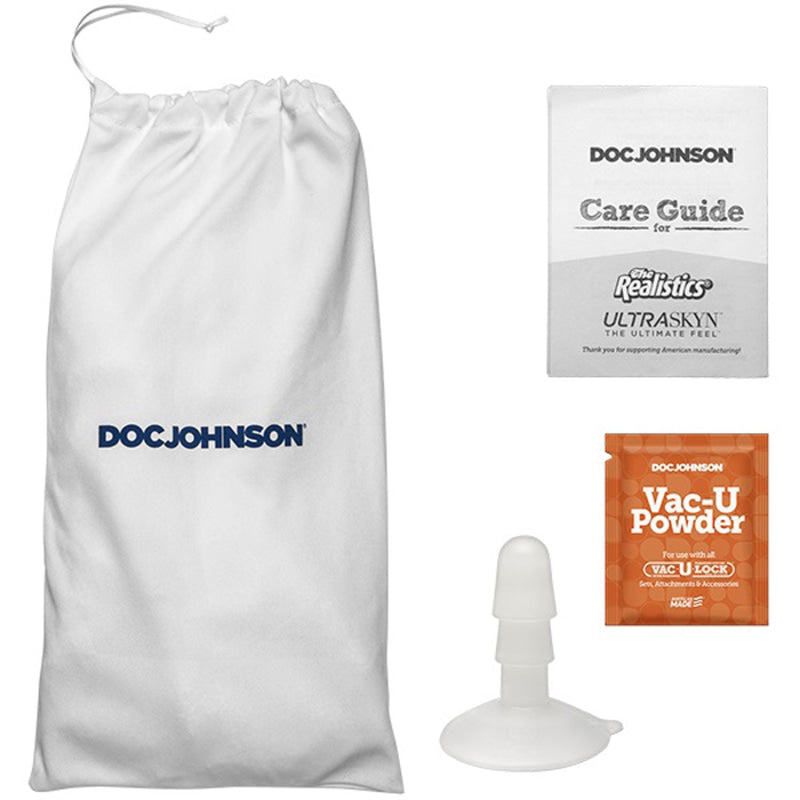 Signature Cocks Dan Damage 10"" Cock With   Removable Vac-U-Lock Suction Cup - Vanilla