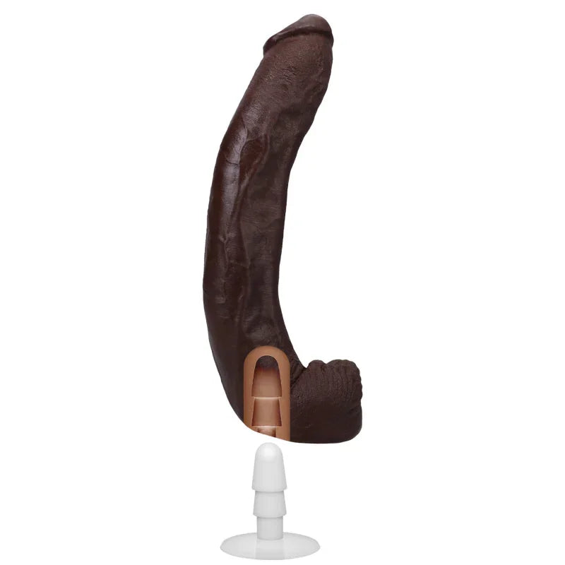 Signature Cocks - Dredd - 13.5 Inch Ultraskyn Cock With Removable Vac-U-Lock Suction Cup - Chocolate - MyPleasure