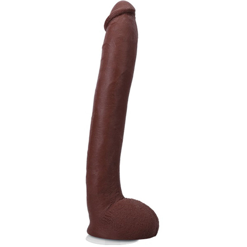 Signature Cocks Hollywood Cash 11"" Cock With Removable Vac-U-Lock Suction Cup - Chocolate