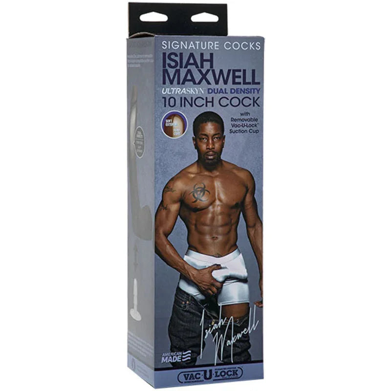 Signature Cocks - Isiah Maxwell - 10 Inch Ultraskyn Cock With Removable Vac-U-Lock Suction Cup - MyPleasure