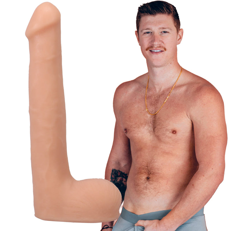 Signature Cocks Oliver Flynn Ultraskyn Dual Density 10 Inch Cock - Vanilla