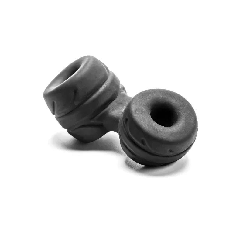Silaskin Cock & Ball Ring and Stretcher - Black - MyPleasure