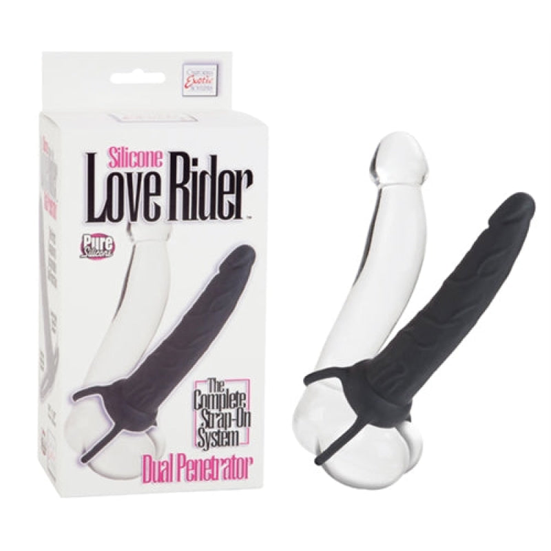 Silicone Love Rider Dual Penetrator - Black