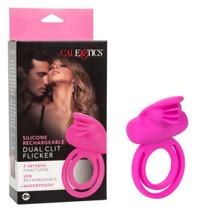 Silicone Rechargeable Dual Clit Flicker Enhancer - MyPleasure