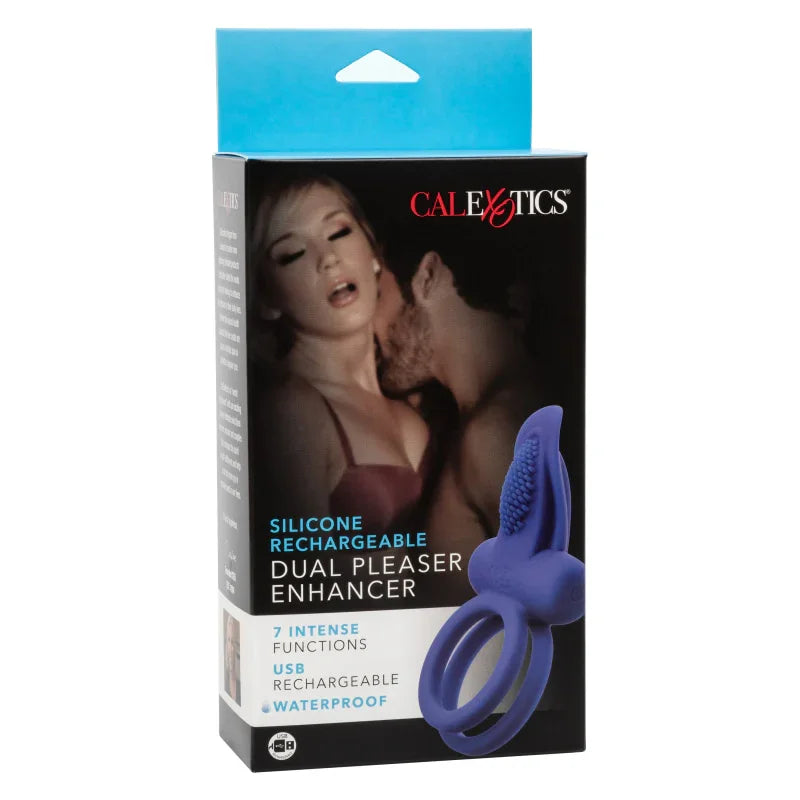Silicone Rechargeable Dual Pleaser Enhancer - MyPleasure