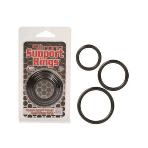 Silicone Support Rings - Black - MyPleasure