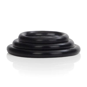Silicone Support Rings - Black - MyPleasure