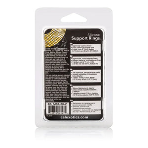 Silicone Support Rings - Black - MyPleasure