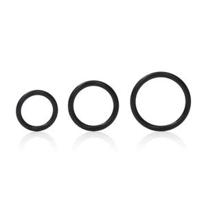 Silicone Support Rings - Black - MyPleasure