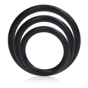 Silicone Support Rings - Black - MyPleasure
