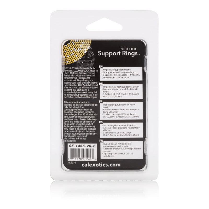 Silicone Support Rings - Clear